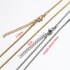 10pcs 5pcs Stainless Steel Bead Chain Necklace Chains for DIY Jewelry Making Findings 45cm+5cm Chain with Lobster Clasps No Fade