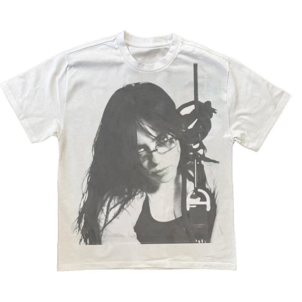 УНИСЕКС ФУТБОЛКА BILLIE EILISH S-5XL Унисекс Футболка M