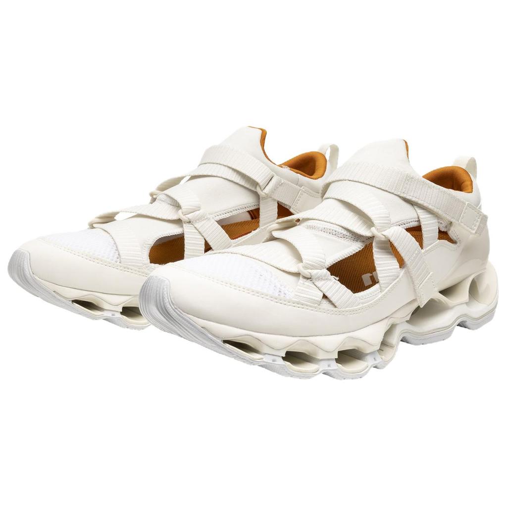 Mizuno Wave Prophecy Strap Synthetic Leather Comfortable Soft Non-Slip Wear-Resistant Low-Top Casual Shoes Women sneaker White D1GA251902