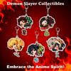 Demon Slayer Kimetsu No Yaiba Tanjiro Nezuko Acrylic Keychain Pendant Anime Merchandise Accessories Present Designed for Fans Collection