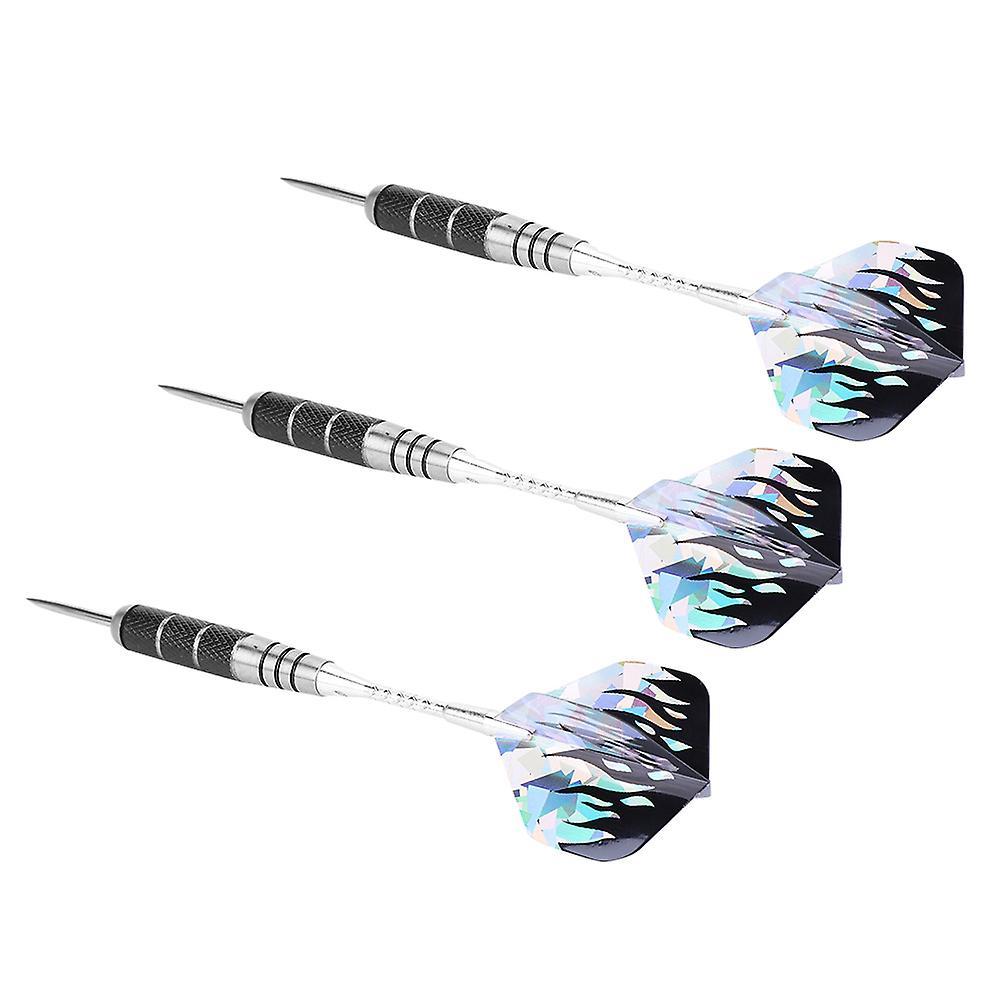 3Pcs 153mm Professional Stainless Steel Tip Target Throwing Darts Set With 6pcs Flights