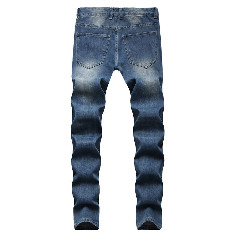 2024 Европейский и американский стиль Четырехсезонные мужские повседневные джинсы — фото 5
