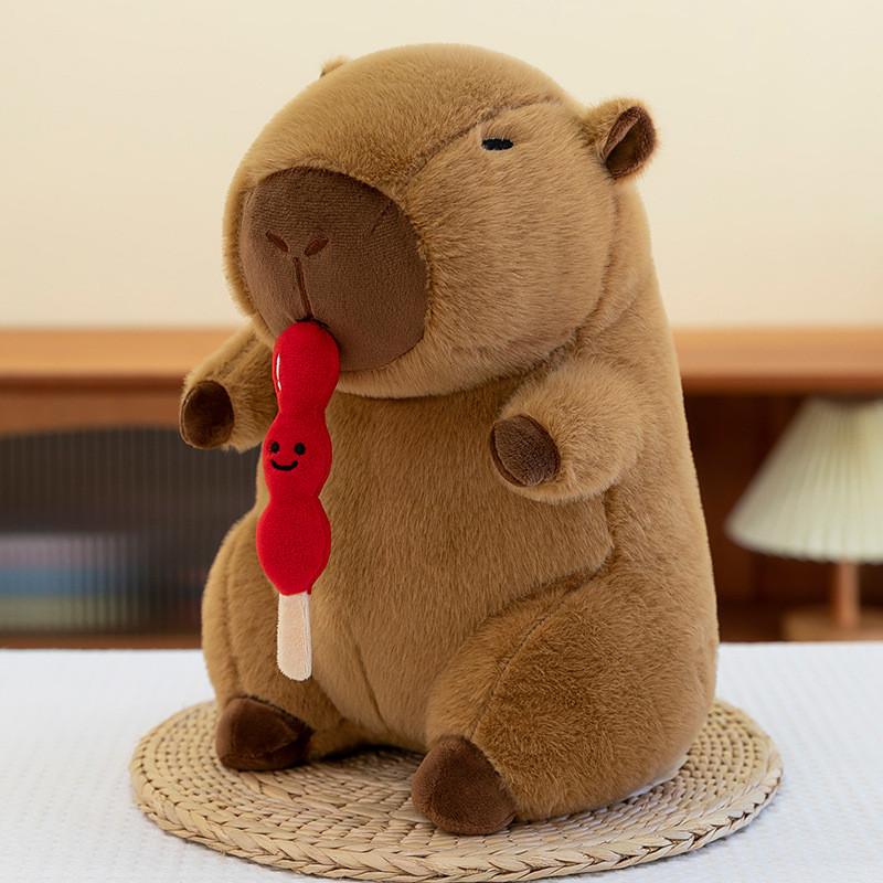 Capybara Tanghulu Dehnbares Plüschtier PP-Baumwollfüllung Kinderspielzeug Puppe