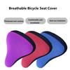 3D Bicycle Saddle Cover Soft Bike Seat Covers Cycling Silicone Seat Cushion Cycling Breathable Saddle Comfortable Bicycle Saddle