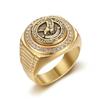 Vintage 316L Stainless Steel Eagle Ring for Men Women Punk Hip Hop Fashion Animal Ring Party Charm Amulet Jewelry Dropshipping