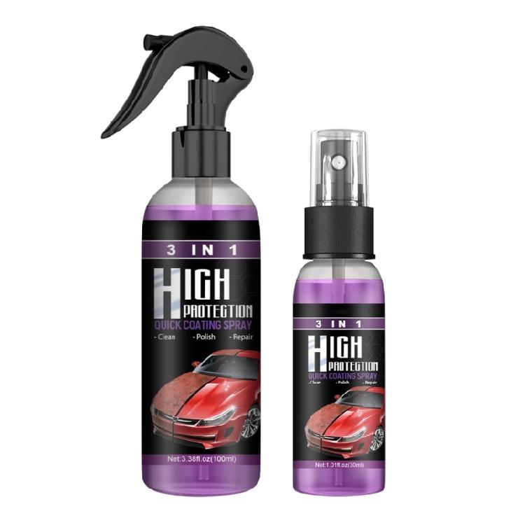 3 In 1 High Protection Quick Car Coating Sprays Extreme Slick Streak-Free Sprays
