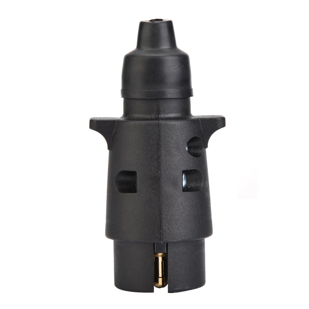 7 Pin Car Trailer Socket Plug Connector for Caravan Towbar Towing European Standard 12V