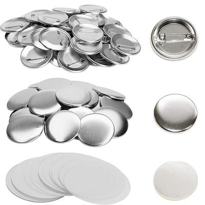 HIRAISM Round Buttons, 100-Piece Set (58mm), for DIY Handmade Badges