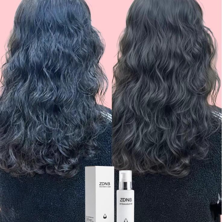 ZDNB Leave-in Protein Milk: Repair & Smooth Dry, Frizzy, Permed, Dyed, Damaged Hair with Keratin Oil. Leave-in Protein Care Cream