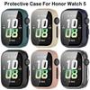 PC+Tempered Screen Protector Bumper Cover Protective Case for Honor Watch 5 Smart Watch Accessories