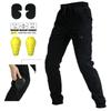 Herren Motorrad-Fahrhose Mit Knieschutz Taktisches Cargo-Design Baumwolle Outdoor Motorrad Schutzhose