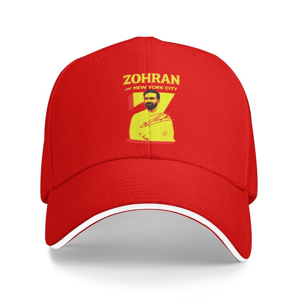 Baseballkappe Kann Zohran Gewinnen Mamdani Demokrat Männer Trucker-Mütze Kappen Mütze Vintage Outdoor Laufen Golf Verstellbare Passform Snapback-Kappe