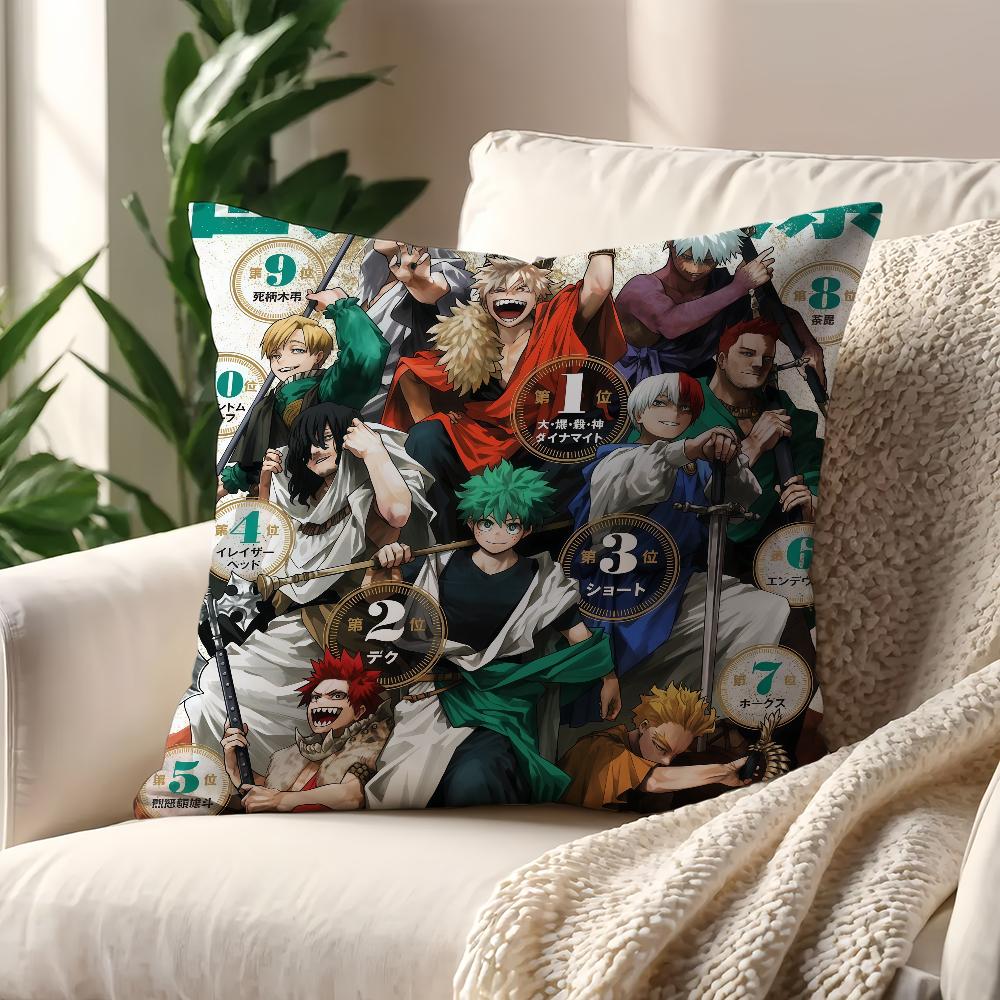 My Hero Academia Anime 8 cushion cover For Pillow Sofa Printing Decoration Room Home Office Coffee Shop Car Nordic Simplicity