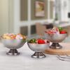 1set Multi-functional Ice Cream Round Cup Stainless Steel Salad Cup Stainless Steel Ice Cream Cup Milk Shake Dessert Snack Cup