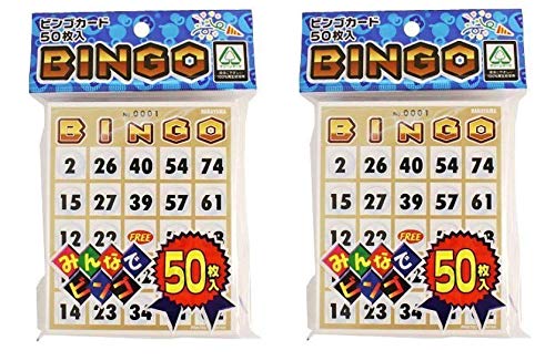 

of 2 bags Bingo cards [Set (100 cards)]