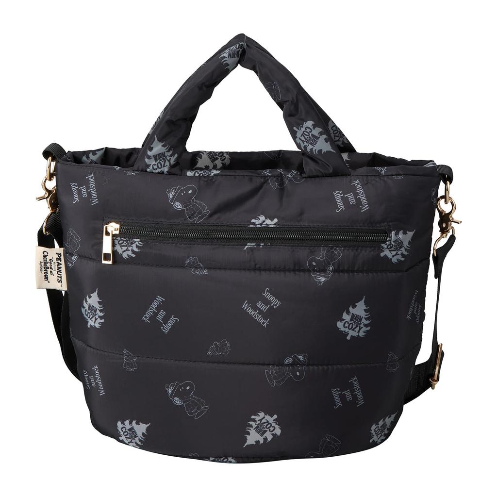 Snoopy 2-Way Tote Bag 6100 PN180. Black Down