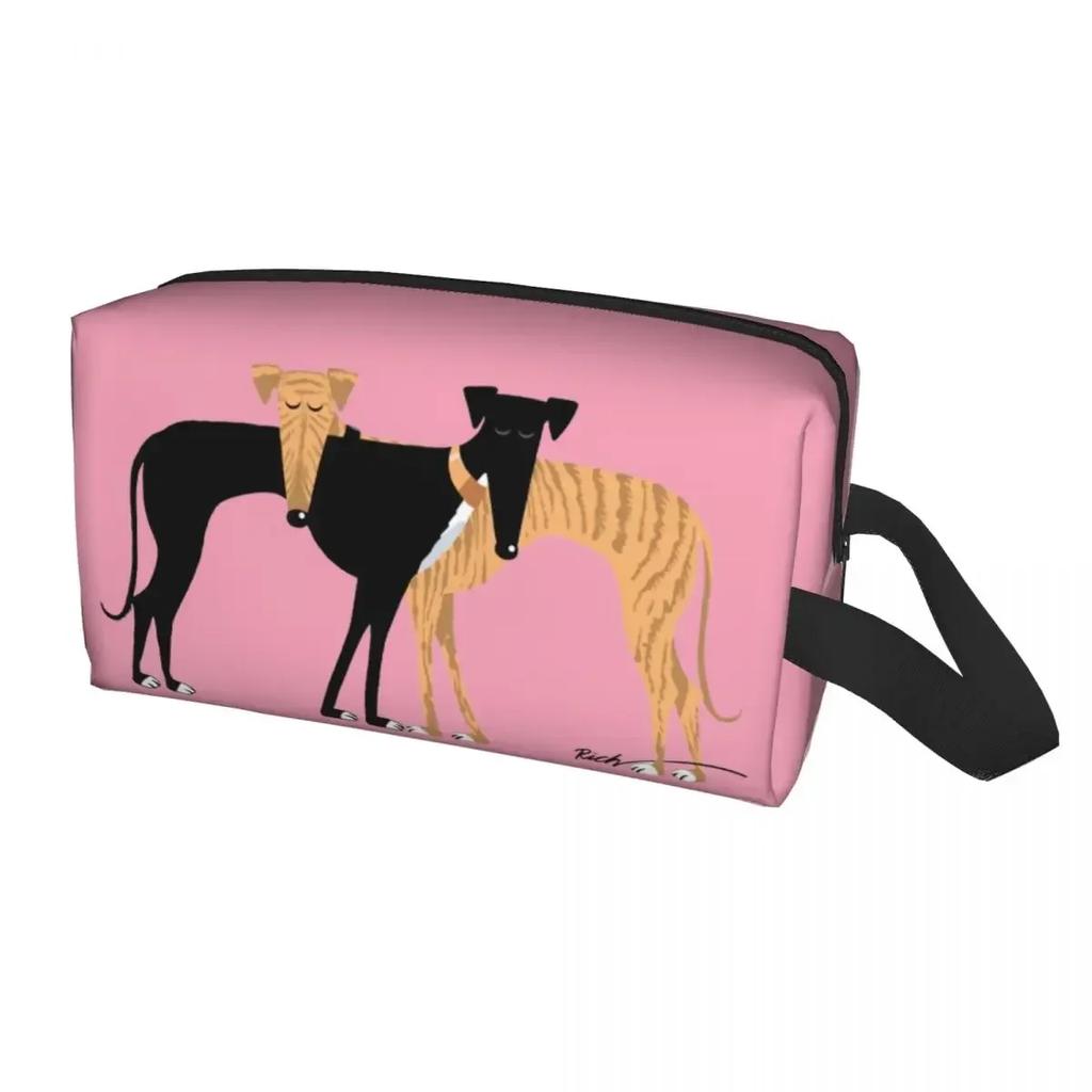 Travel Peeking Dog Jack Russell Terrier Toiletry Bag Portable Cosmetic Makeup Organizer for Women Beauty Storage Dopp Kit Box