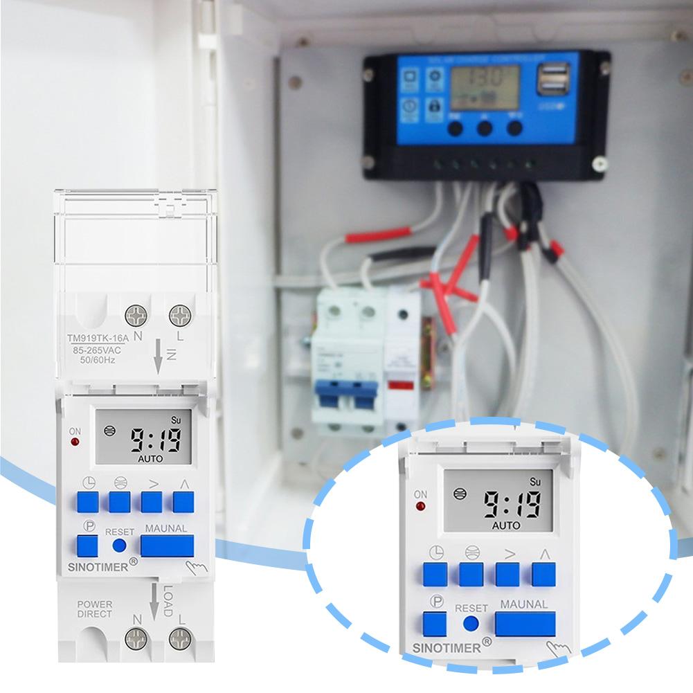 Wide Voltage 85-265V AC Astronomical Time Switch Digital Astronomical Timer Switch Sunrise and Sunset In Latitude and Longitude