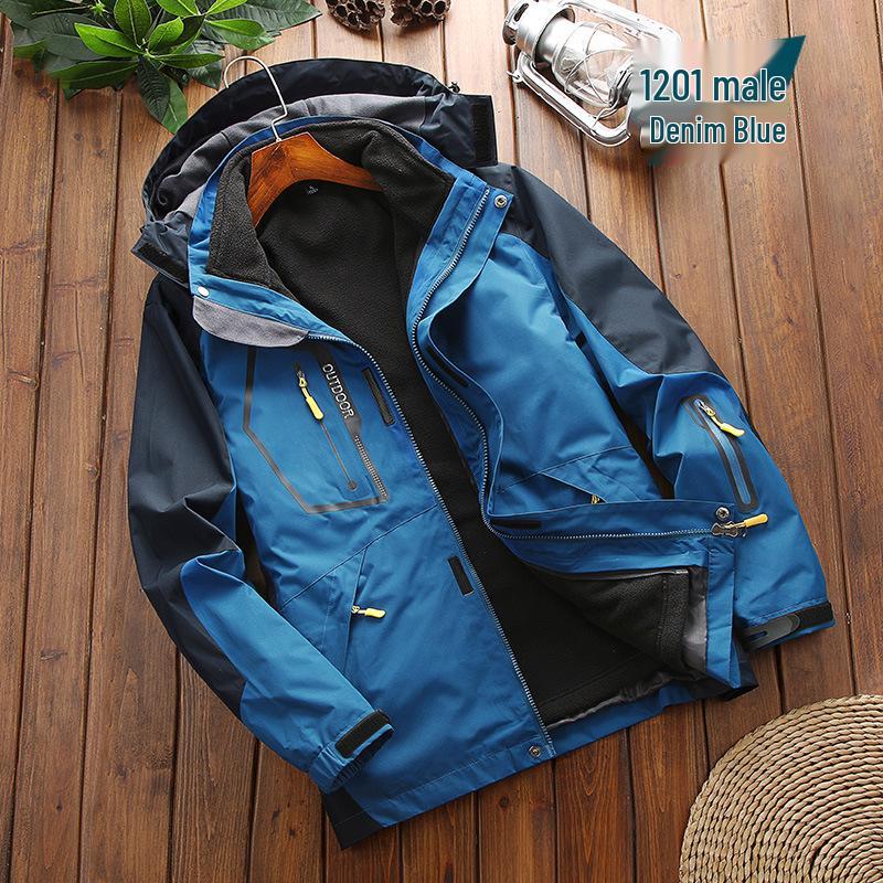 

Windproof & Waterproof 3-in-1 Outdoor Jacket for Men & Women - Perfect for Skiing & Mountain Climbing 5XL