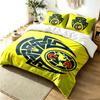 Club America 3pc Duvet Cover Set Simple Modern Bedding Set Wrinkle Resistant Soft Fabric All Season Use a Perfect Gift