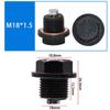 Aluminum Magnetic Oil Drain Plugs Magnetic Sump Nut Screw Engine Drain Nut Bolt  Universal Car