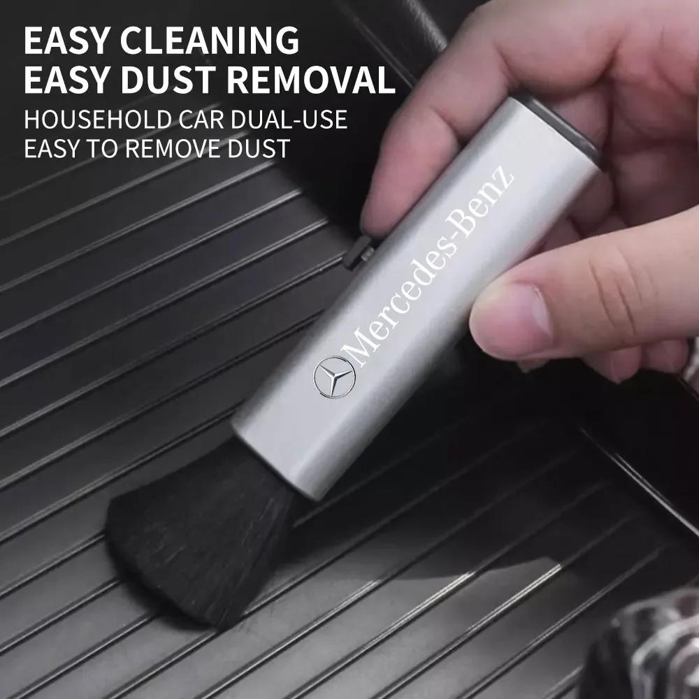 gnwdx7 2025 Hot Car Logo Cleaning air conditioner air outlet brush For Mercedes Benz AMG C180 C200 C260 C300 W108 W124 W126 W140 W168 W