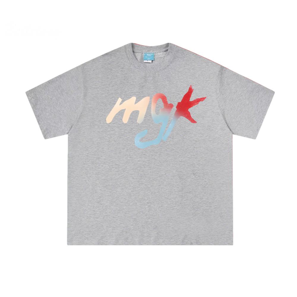 Singer MGK LOGO T-shirt 2025 New Style Hip Hop Soft Summer High Quality Graphic Printing Tops 100%Cotton Fashion O-neck Tees