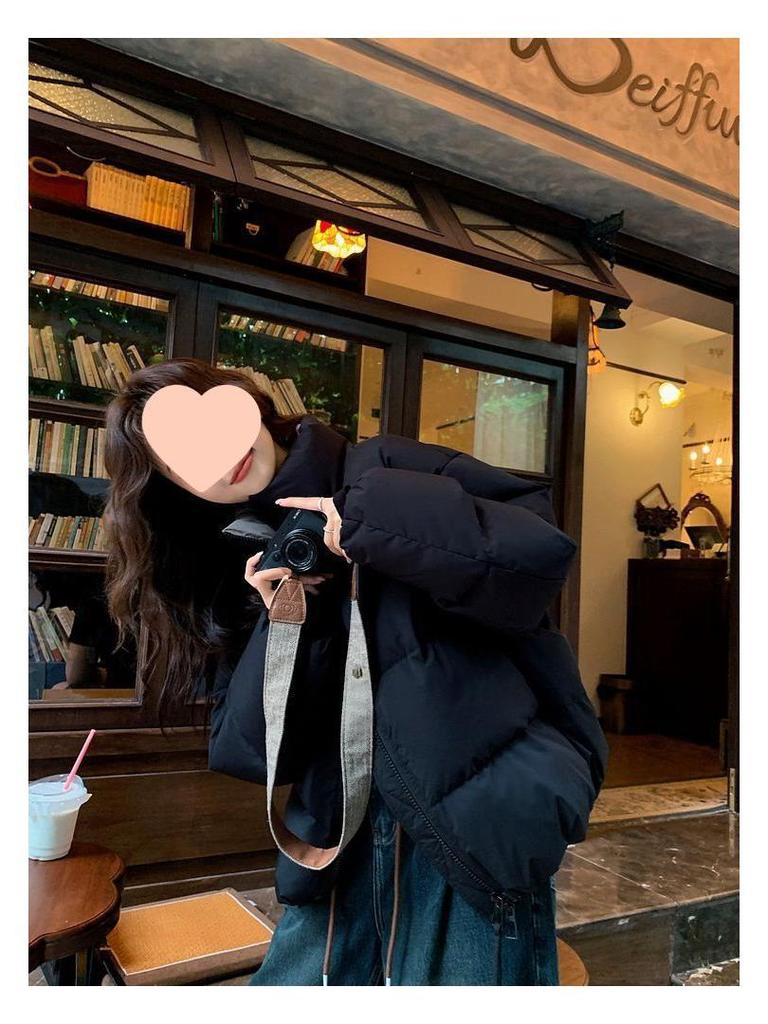 Spring/Summer Loose Cotton-Padded Jacket - Short Korean Style for Women