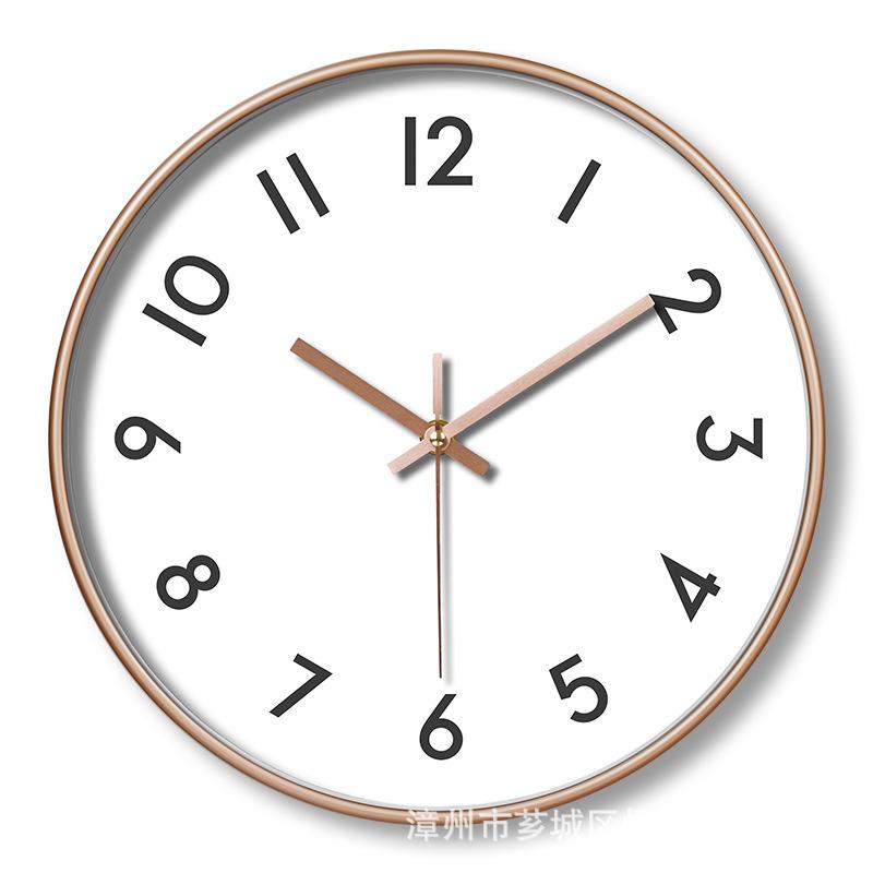 Plastic Silent Wall Clock Creative Fashion Living Room Wall Clock Clock Wall Clock 12 Inches 30CM