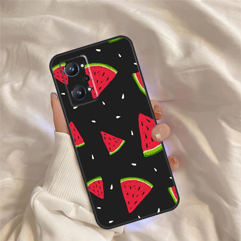 Cute Summer Fruit Watermelon Case For Realme 15 14 11 12 13 Pro Plus C65 C67 C71 C63 C61 C55 C51 C53 C35 C75 GT6 GT7 Pro