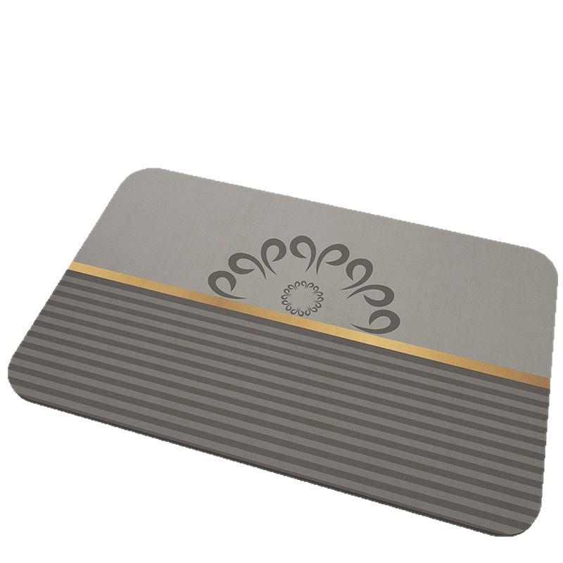 Geometric Diatom Mud Bathroom Mat - Dirt & Wear Resistant, Easy-to-Clean, In Stock