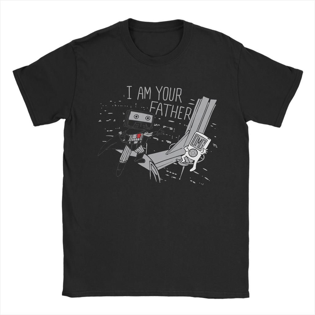 Funny Floppy Disk I Am Your Father Noooooo Usb Tshirts For Unisex Unisex Novelty 100 Cotton Tees Crew Neck Short Sleeve T Shirt