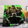 1Pc Call Duty Print Flannel Blanket, High Quality Comfortable for All Seasons, Home Decor, Warmth and Comfort, Perfect for Christmas Gifts