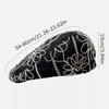 Embroidery Flower Beret Hats Spring Autumn Female Trendy Camellia Painter Caps Woman Vintage Beret Sun Hat Flat Cap Y2k 2024