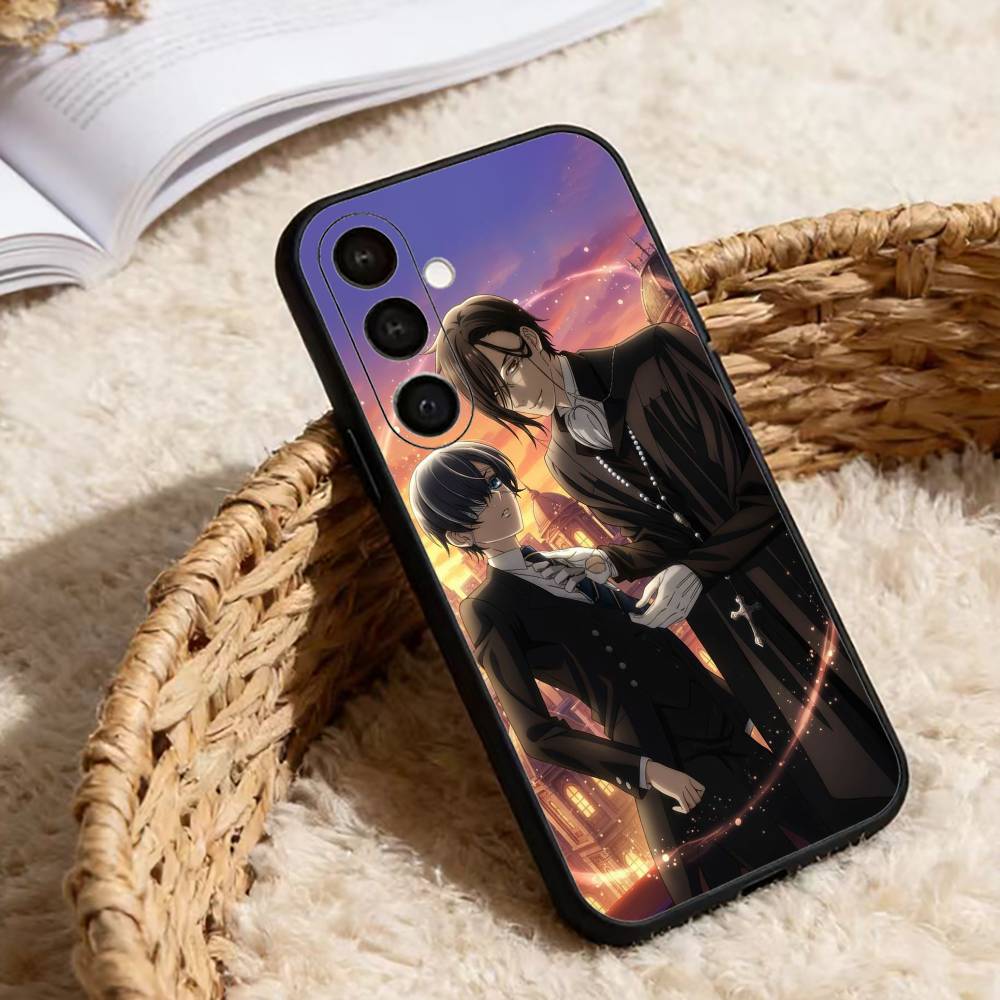 Schwarze B-Butler Anime Sebastian Handyhülle Für Samsung Galaxy A91,80,73,72 ,71,53,52,32 ,31,22,21s,20,Weiche Schwarze Hülle