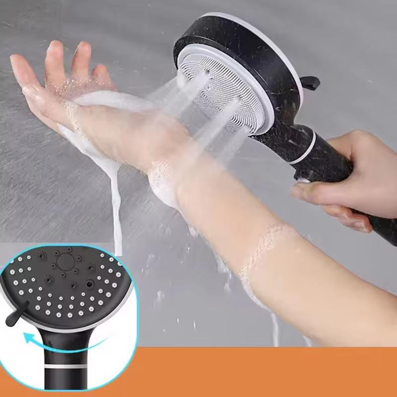 Luxury Black Shower Head Set 5 Functions Handheld Shower Head  Rainfall Showerhead Bathroom High Pressure Hand Shower Head