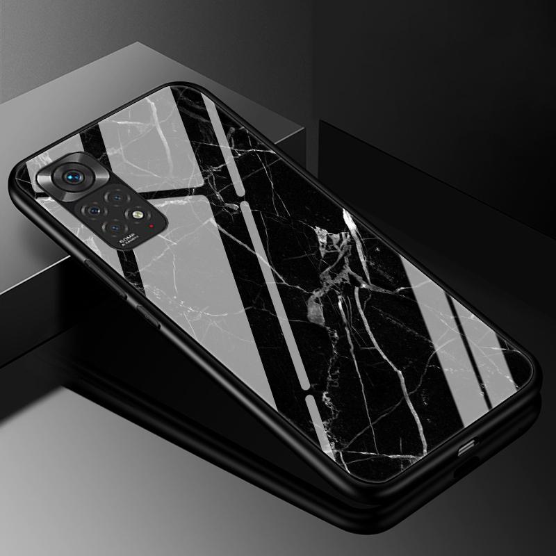 Für Redmi Note 11 Hüllen Note 11S Hartglas-Rückseite Für Xiaomi Redmi Note 11 12 13 Pro Plus 5G Hülle Funda Note11 S