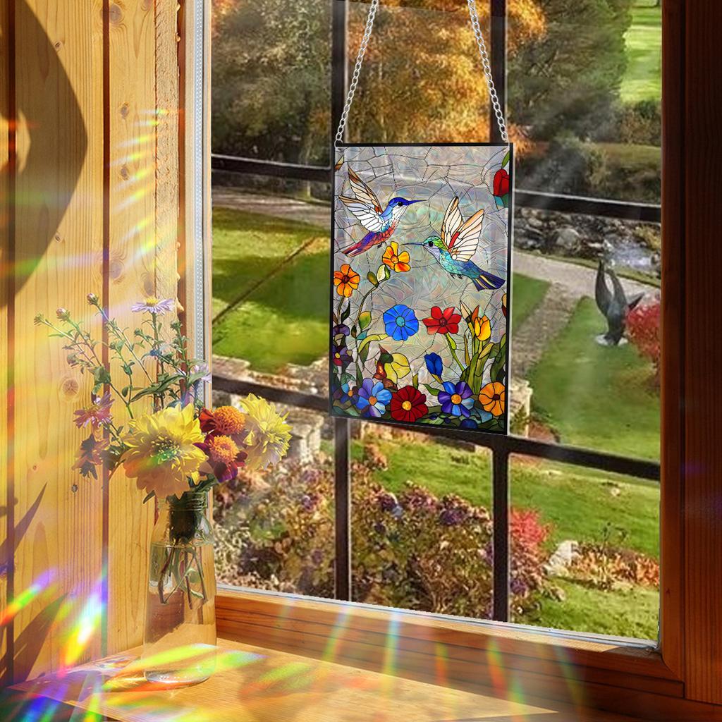 Home Decor Beautiful Sun Catcher Crystal Ornament Colorful Window Hanging For Patio Decor Window Decoration Garden Decoration
