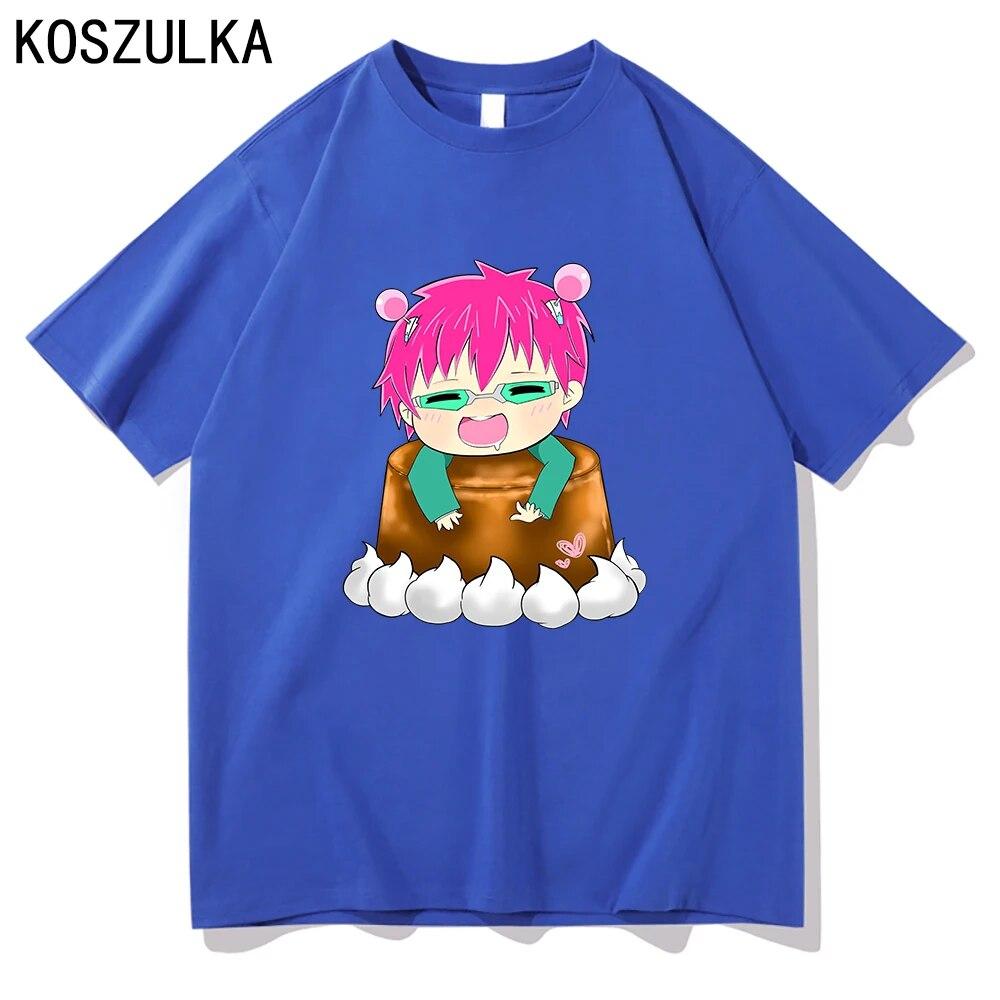 Hot Anime Saiki K T-shirt High Quality Cotton Tee Shirt Summer T Shirts Graphic Sudaderas Kusuo Unisex/women Hip Hop Sweatshirts Unisex