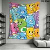 Care Bears Wall Tapestry Aesthetic Wall Hanging Printed Fabric Blanket Decorative Tapestries for Bedroom Living Room Home Decor