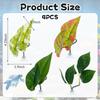4 PCS Plastic Adjustable Bettas Hammock, Betta Leaf Hammock, Betta Leaves Spawning Grounds Resting Bed, Plant Leaf Pad for Bettas Fish Tank