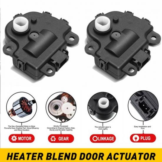2PCS Heater Air Blend Door Actuator For Chevrolet Impala Cadillac Buick 10325404