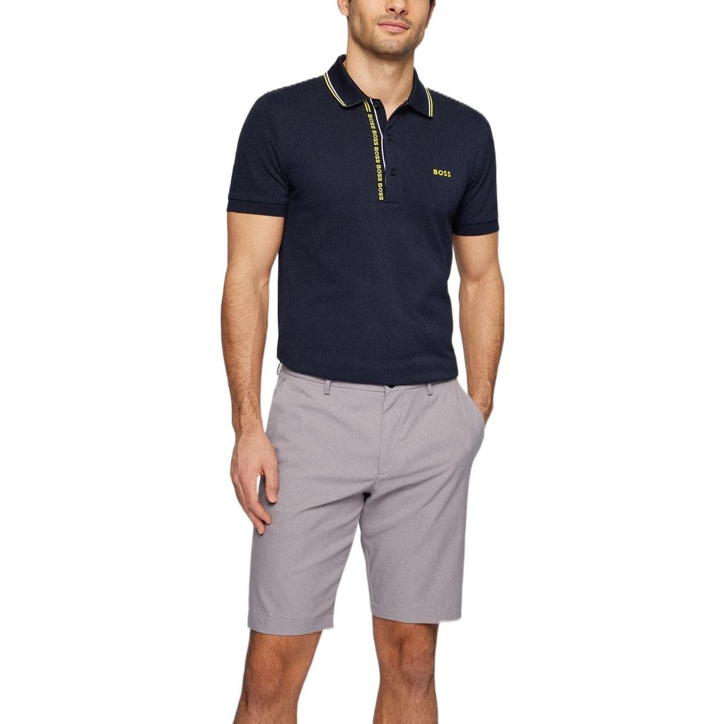 Hugo Boss Polo Shirts Men's Navy Blue Polo Collar Moderate Straight Fit 50469391-405