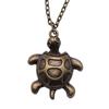 Schildkröte Seestern Muschel Anhänger Antik Bronze Metall Brautkragen Halskette für Strandhochzeit Trendiges Geschenk