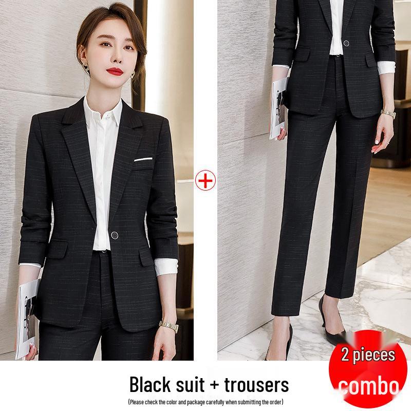 Women's Professional Autumn Suit Set: Office & Sales Formal Wear