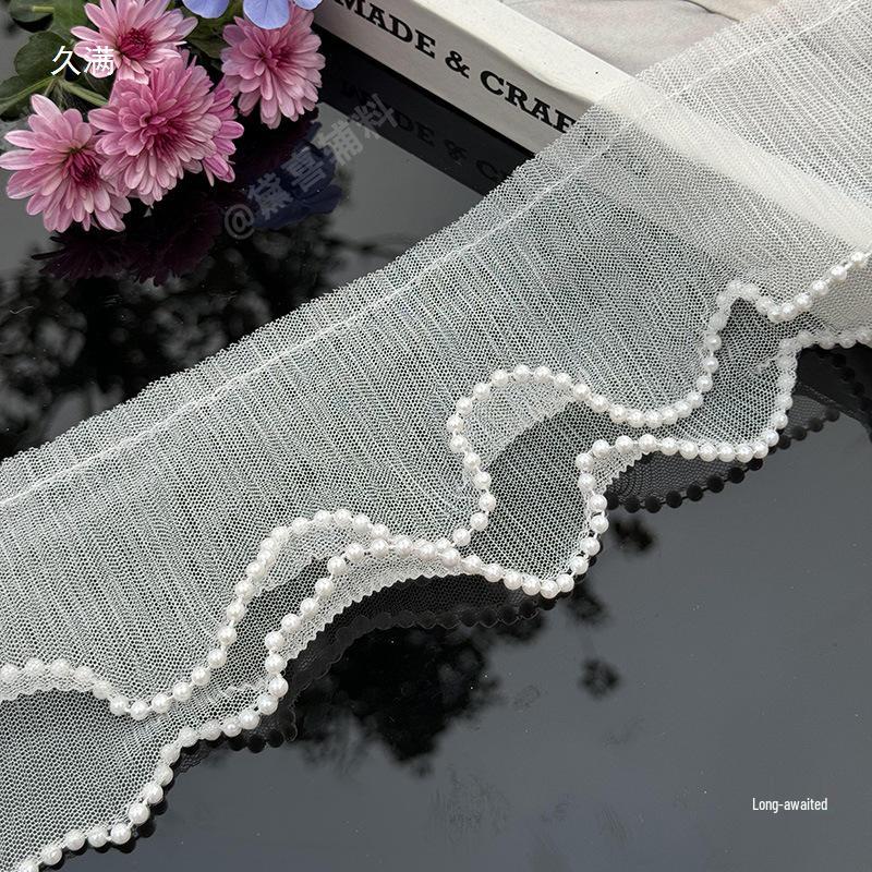 Chiffon Beaded Lace Accessories: DIY Clothing, Apparel, Shoes, Hats, Curtains, Table Lamps & Cushions.