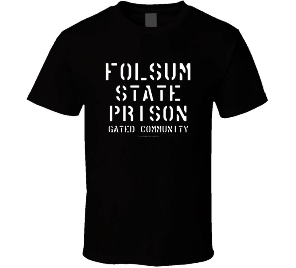 Folsum State Prison Gated Community Cash Tribute Gift T Shirt 2XL