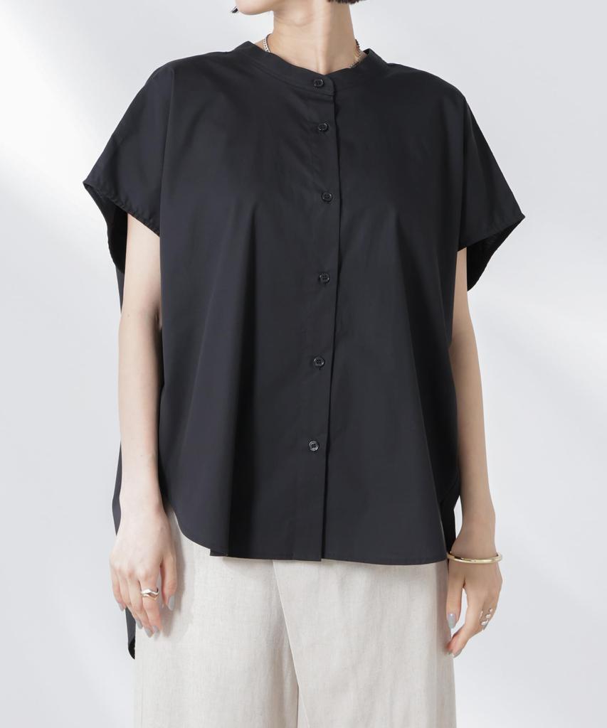 Nano Universe Back Gathered Sleeveless F Women's Blouse, 030, White, 673-5221301