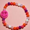 BONBEAU Neon color smile beads bracelet