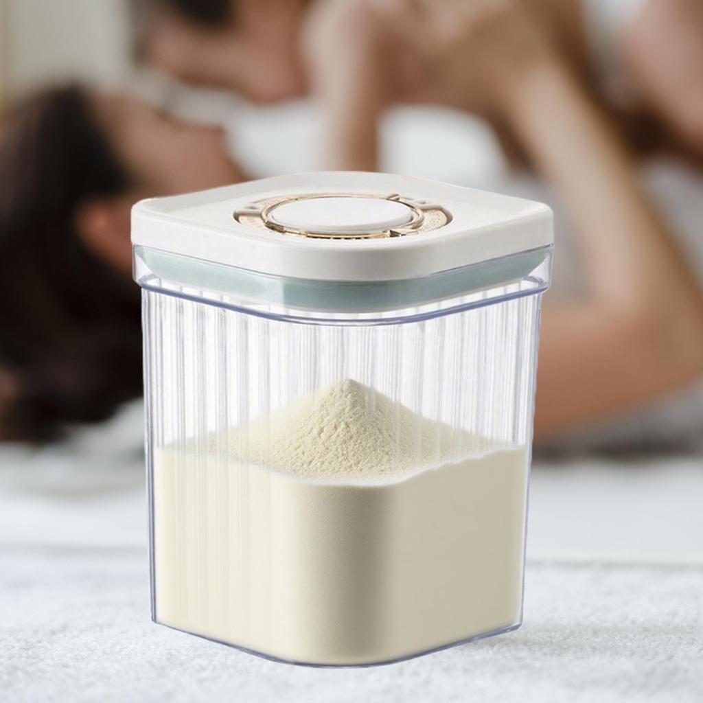 Dry Food Storage Containers Airtight Food Storage Containers Milk Powder Box Stackable Bins Large Kitchen Organizer Pantry
